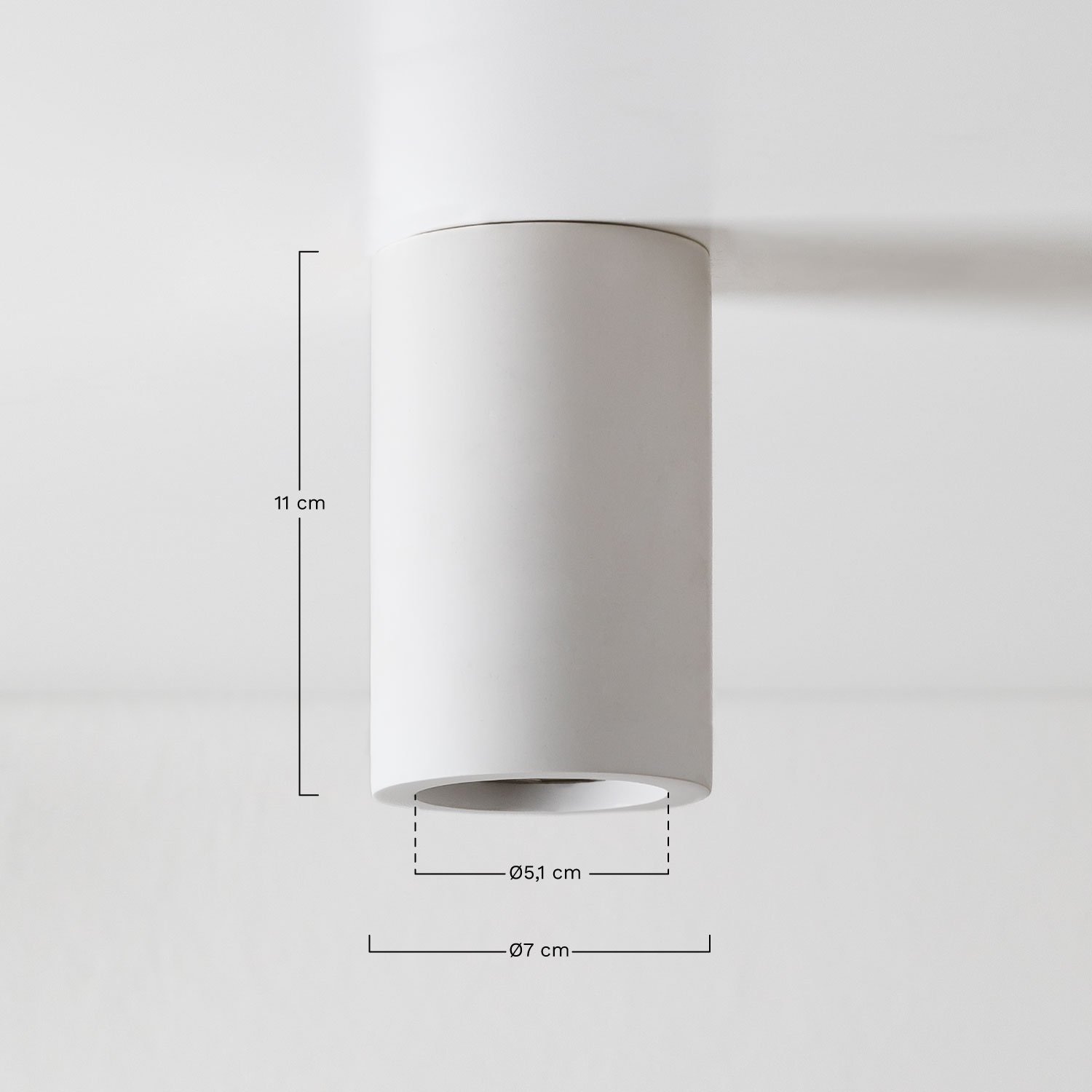 Plafon de gesso Idalia , Dimens&otilde;es