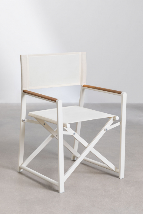 Pacote de 4 cadeiras dobráveis de diretor de jardim Jordana