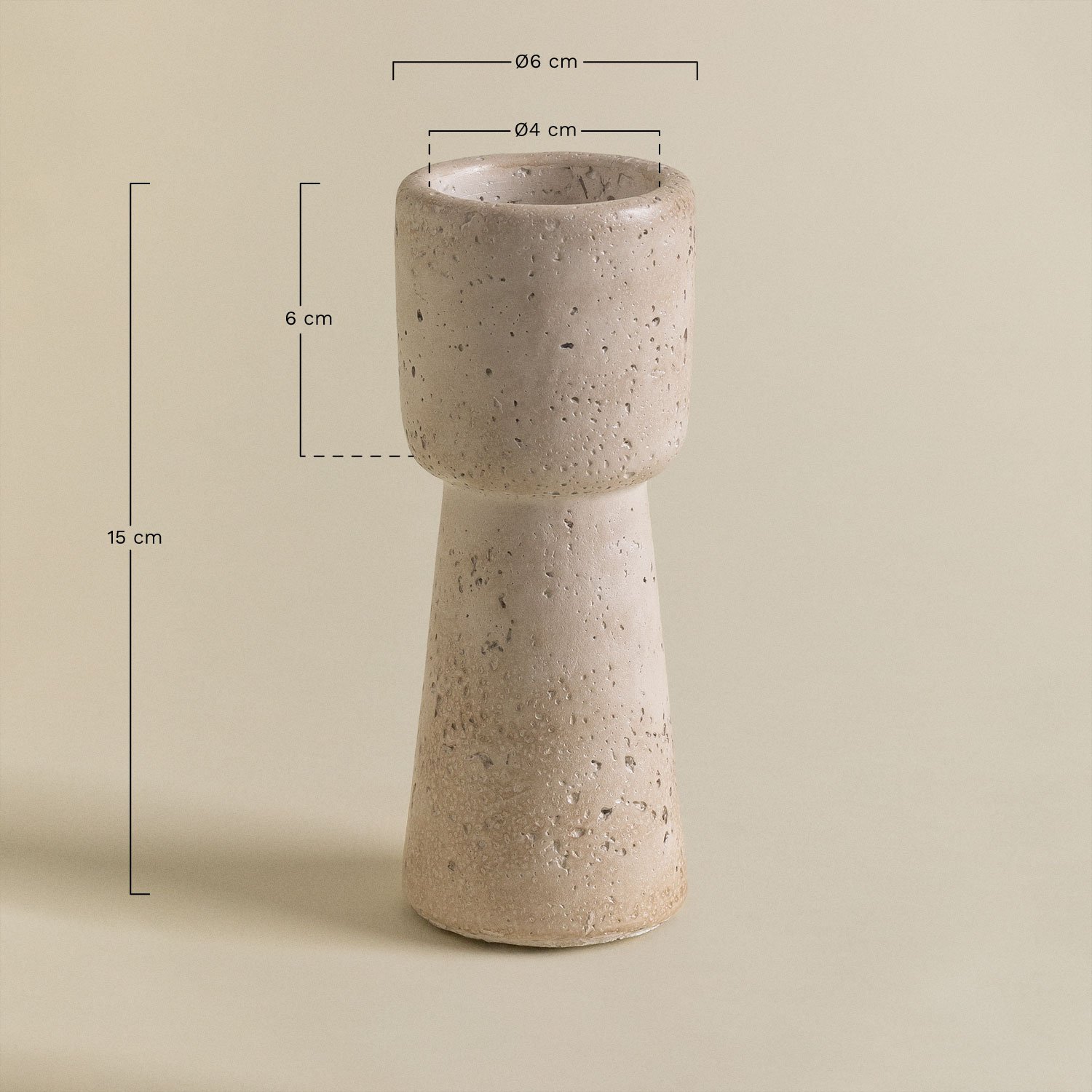 Candelabro em Cimento Brenan, Dimensões