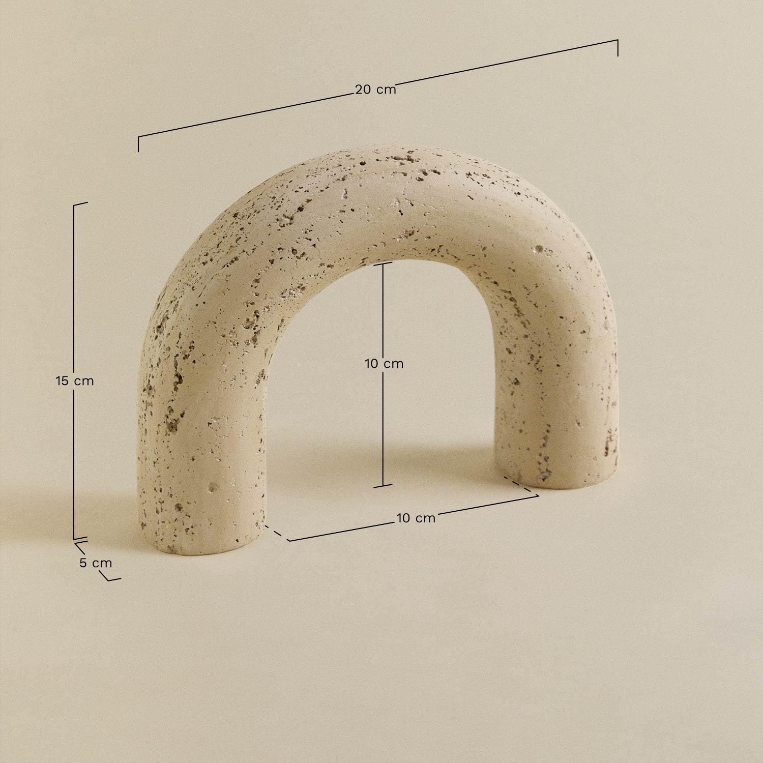 Figura decorativa em resina Bantry, Dimensões