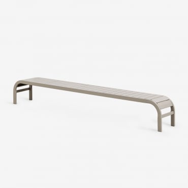 Mesa Lateral Espreguiçadeira De Aço Marietta Castanho Moka - Sklum