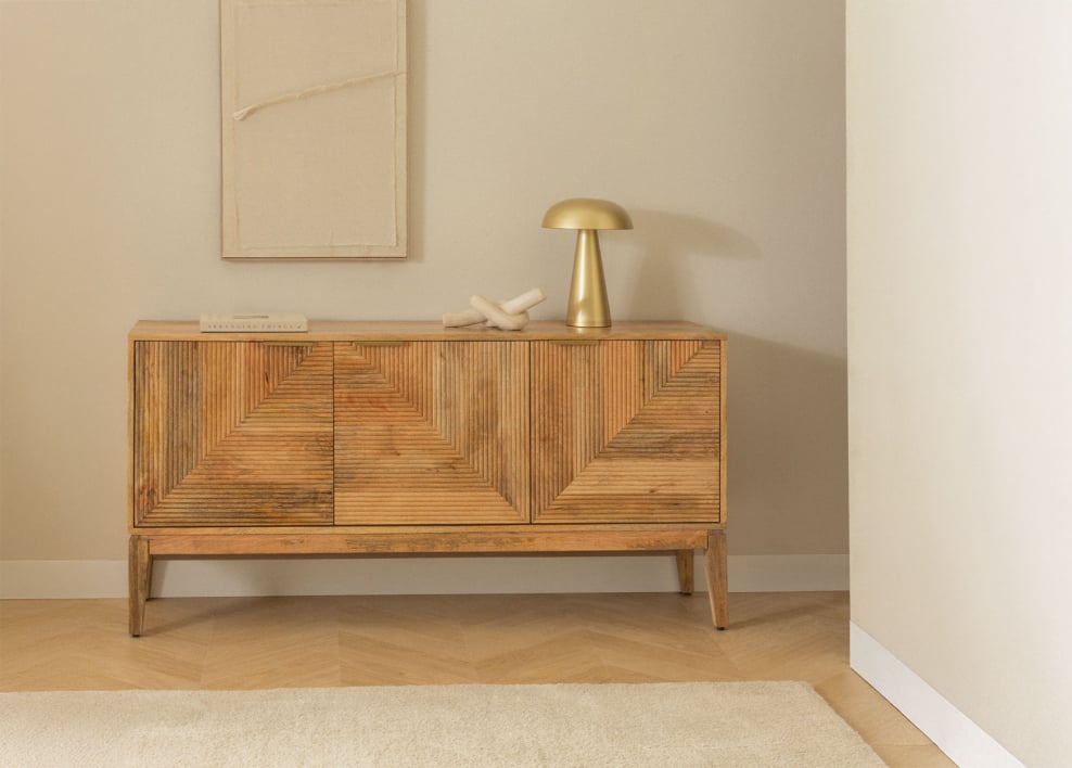 Aparador 155x35 cm em madeira de manga Baty Design