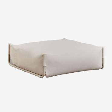 Sofá-pufe Modular De Jardim Porto Tapioca Bege - Sklum