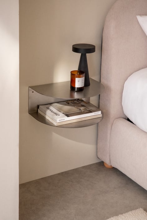 Floating stainless steel bedside table Taifa
