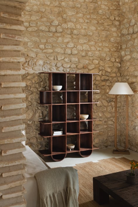 Estante 130x180 cm em madeira Flin