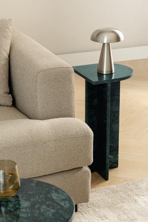 Mesa auxiliar em pedra natural Corwel - Mármore Verde Udaipur