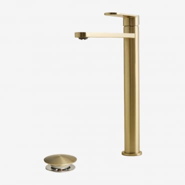 Conjunto De Torneira De Pia De Latão Alameda E Válvula De Drenagem De Pia Click-clack De Aço Inoxidável E - Sklum