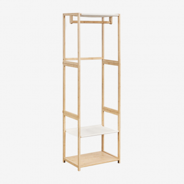 Guarda-roupa Aberto De Bambu Deneb Natural - Sklum