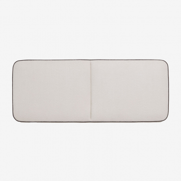 Cabeceira Romeo 180cm Chenille Tecido Chenille Branco Quebrado & 135 Cm - Sklum