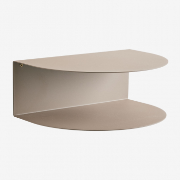 Floating Nightstand In Taifa Steel Moka Brown - Sklum