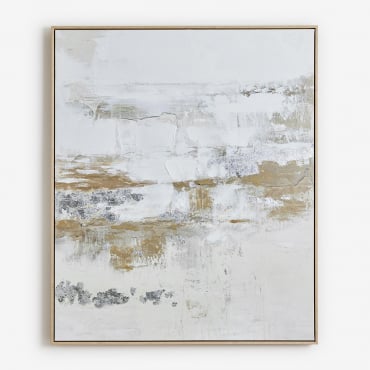 Quadro Decorativo 100x120 Cm Pintado À Mão Em Tela Eplum Cores Naturais - Sklum