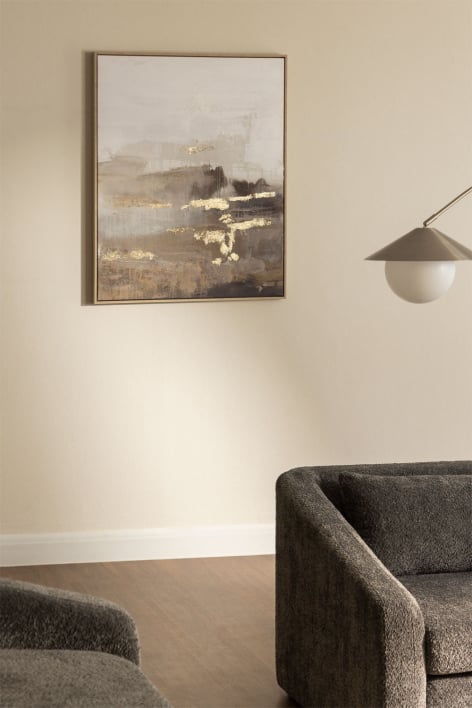 Quadro decorativo 80x100 cm pintado à mão sobre tela Rovik