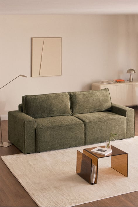 Sofá-cama de 3 lugares estofado Tampere