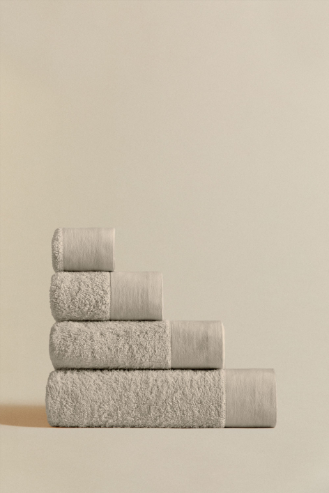 Toalha em algodão e linho Markel