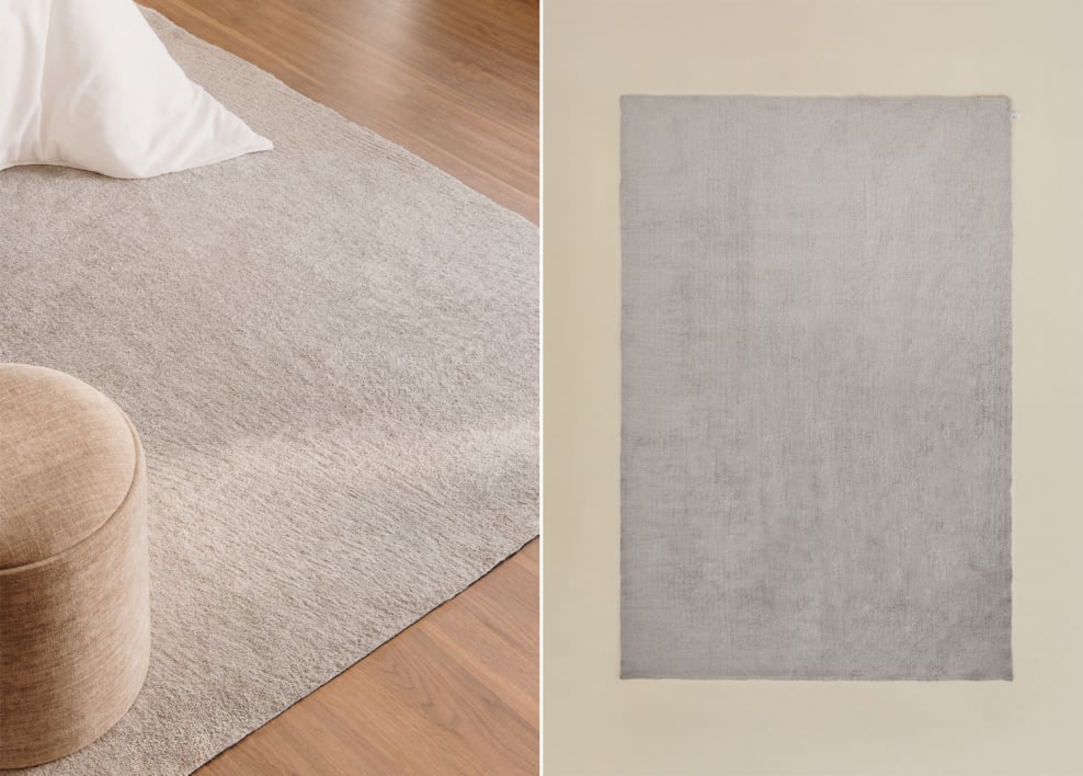 Tapete retangular 160x230 cm cinzento claro Duero - Cinza Claro