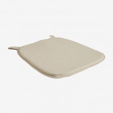 Almofada Para Cadeira De Jardim Zole Tecido Creme Bege - Sklum