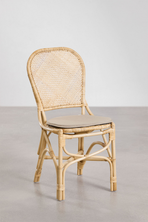 Pack de 2 Cadeiras de Jantar em Rattan Zariel - NATURAL