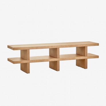 Móvel Tv Viviene Mdf 150x35 Cm Castanho Fresno - Sklum