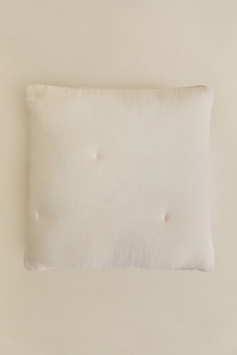 Coussin carré 50x50 cm en gaze de coton Becourd