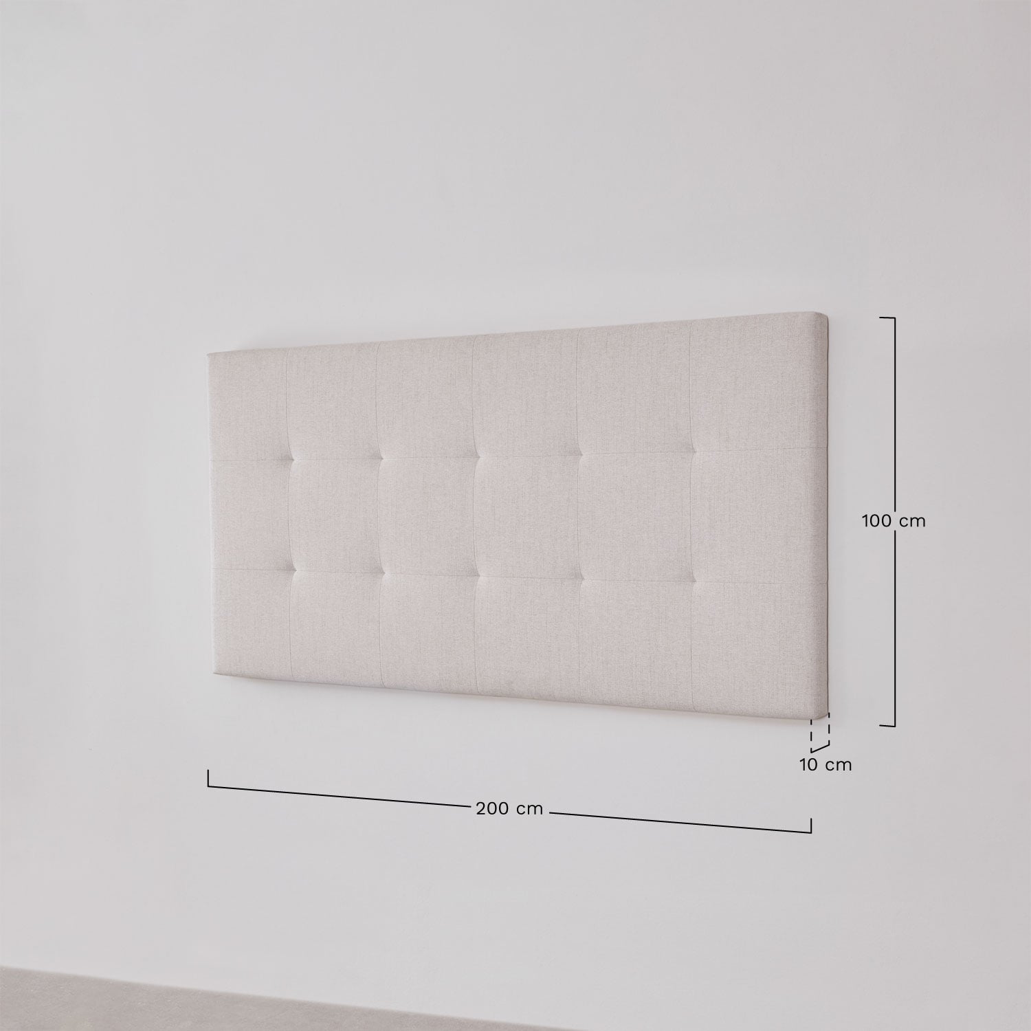 Cabeceira estofada Artur, Dimens&otilde;es