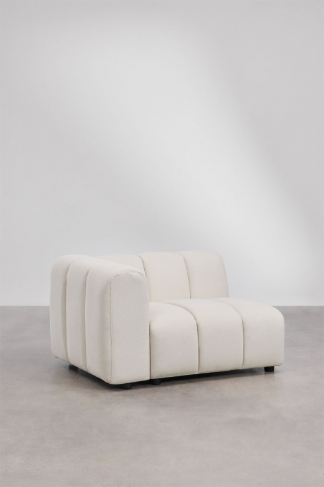 Módulo de canto esquerdo para sofá modular em tecido bouclé Eliot