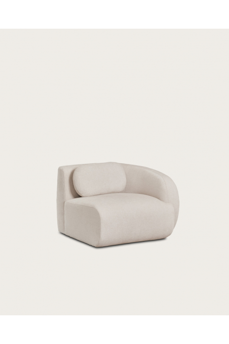 Módulo de canto direito para sofá modular em chenille Coquette