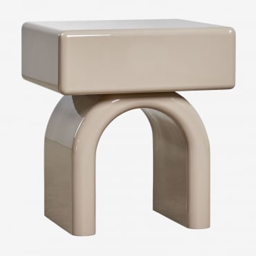 Mesa De Cabeceira Retangular 50x40 Cm Em Mdf Volire Moka Brown - Sklum