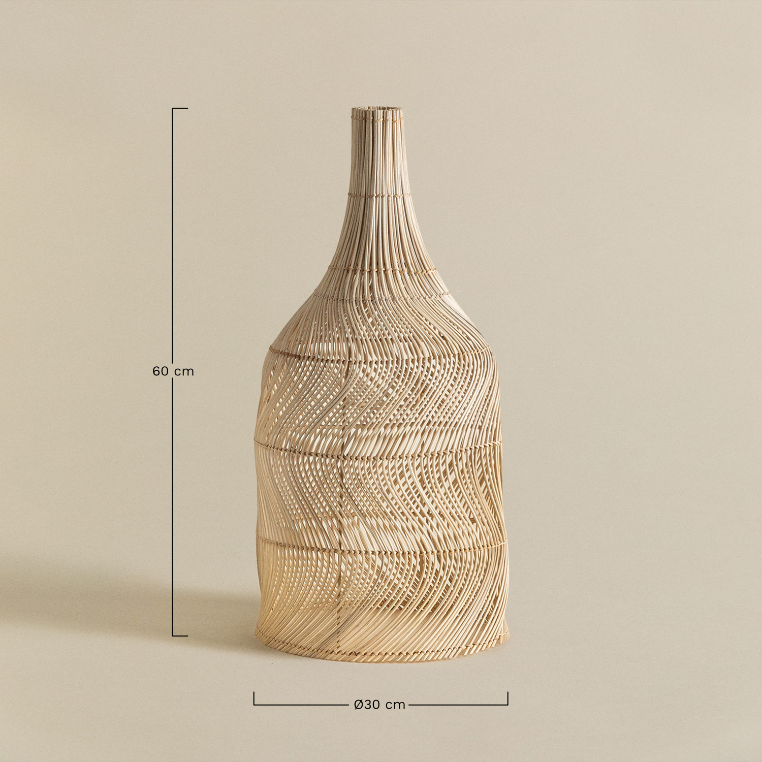 Candeeiro de teto Embid, Dimensões