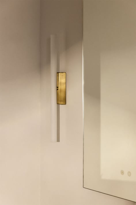 Aplique de parede LED para casa de banho em aço inoxidável Ziraivo