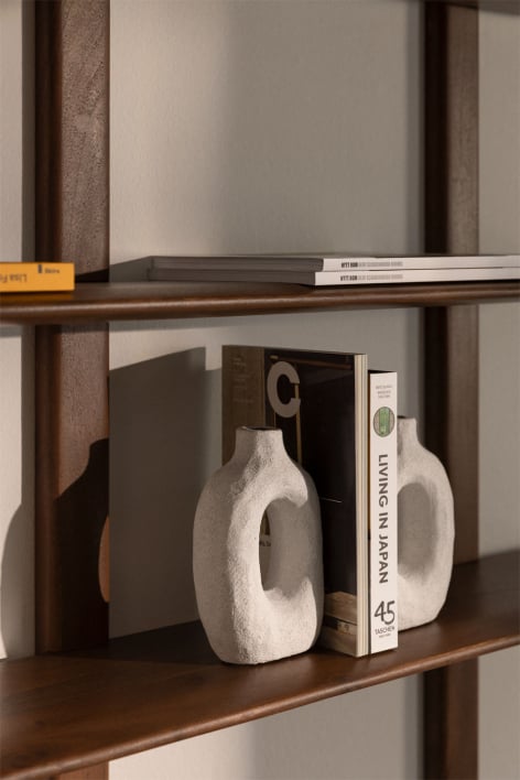 Conjunto de 2 suportes para livros em cerâmica Offred