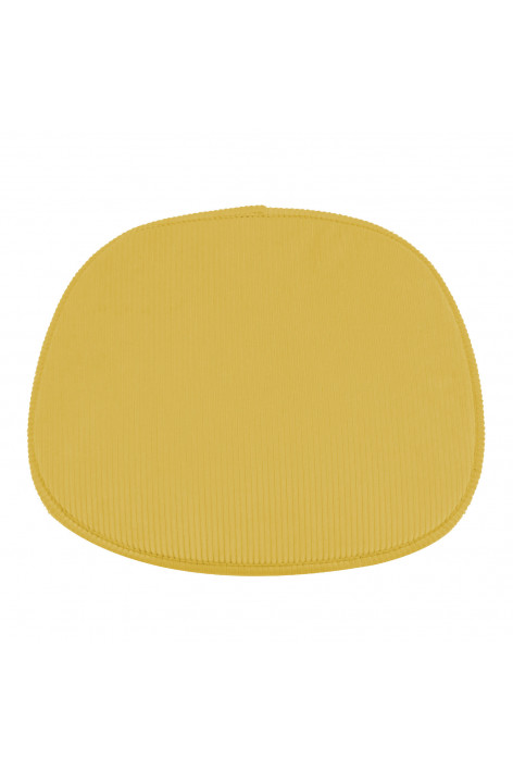 Almofada 41x34,5 cm para cadeira em veludo Scand - Mostarda