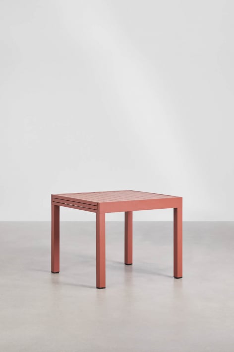 Mesa de jardim extensível em alumínio Starmi 90-180x90 cm - Terracota