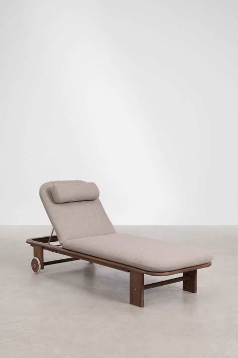 Pack de 2 espreguiçadeiras reclináveis em madeira de acácia Uleno