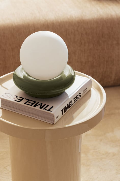 Lâmpada de mesa em cerâmica com bola de cristal Kryx