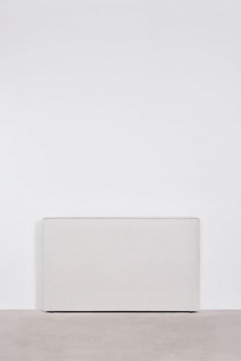 Cabeceira em tecido chenille Lunari - Chenille Branco Quebrado