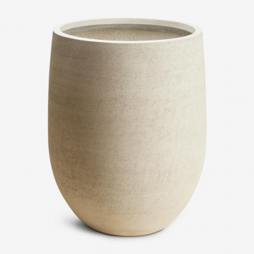 Vaso De Cimento Grover Ø55 Cm - ↑70 Cm & Off-white - Sklum
