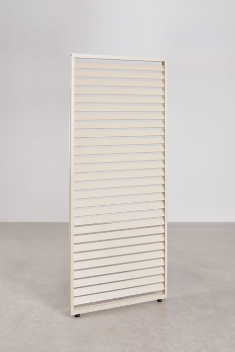 Painel lateral 90,5 cm pérgola bioclimática alumínio bege tapioca Druvia