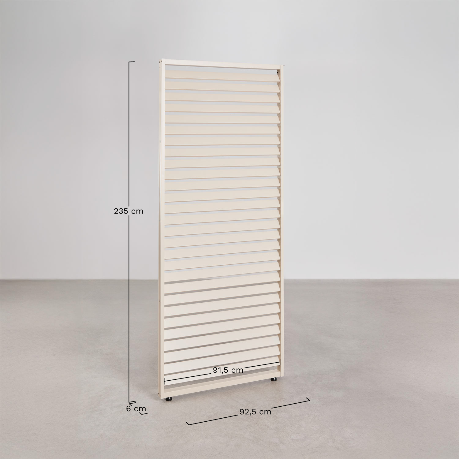 Pack de 2 painéis laterais para pérgola bioclimática de lâminas em alumínio Druvia, Dimens&otilde;es