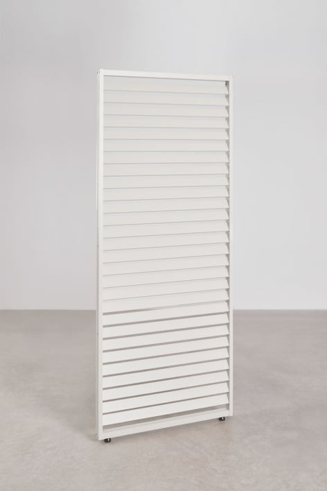 Pack 3 painéis laterais 92,5 cm pérgola bioclimática alumínio lâminas branco gardénia Druvia