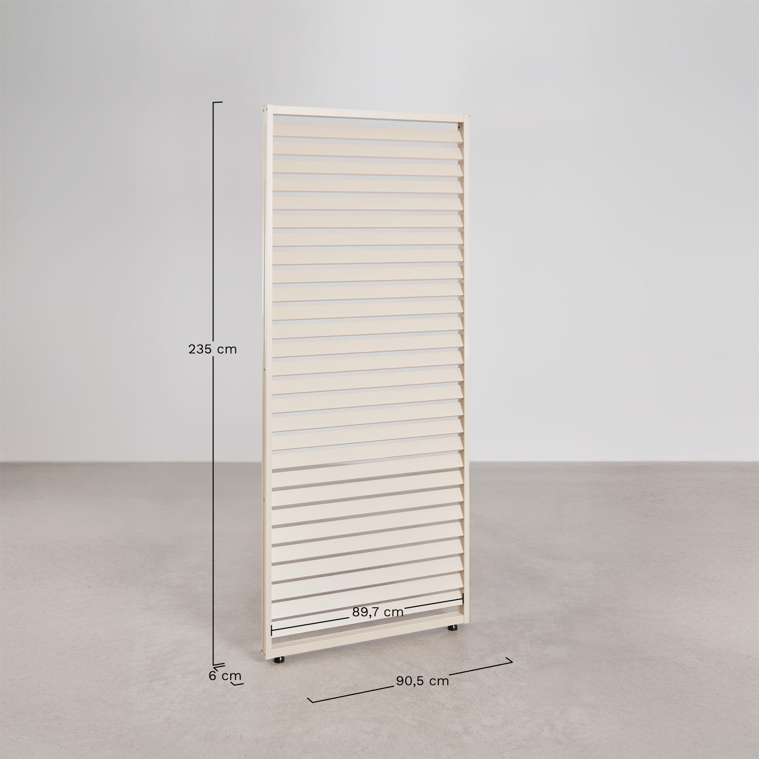 Pack de 3 painéis laterais para pérgola bioclimática de lâminas em alumínio Druvia, Dimens&otilde;es