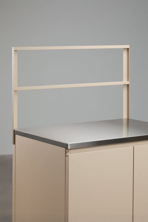 Painel 80x50 cm para cozinha modular de exterior em aço Rivana