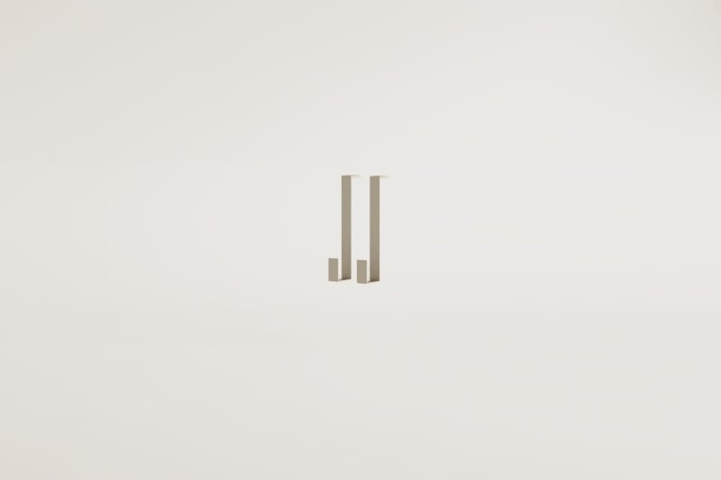 Pack de 2 ganchos para cozinha modular de exterior em aço Savona