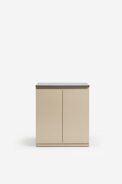 Módulo de arrumação para cozinha modular de exterior em aço Rivana