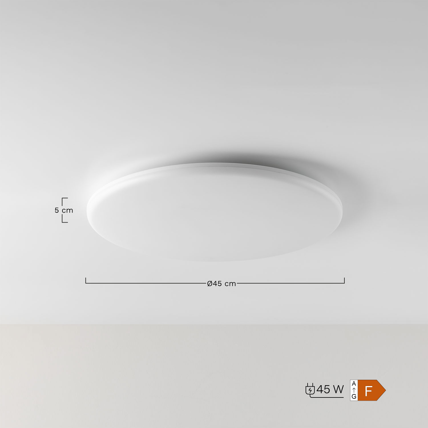 Plafon de teto LED redondo Tadeu, Dimens&otilde;es