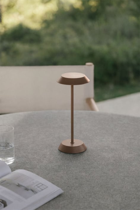 Lâmpada de mesa LED sem fios para exterior em ferro Oravella
