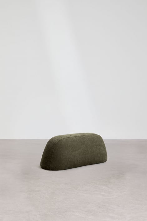 Apoio de braços para sofá modular estofado Giorgia - Tecido verde Exército