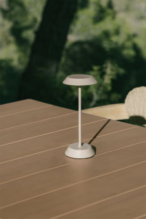 Lâmpada de mesa LED sem fios para exterior em ferro Oravella