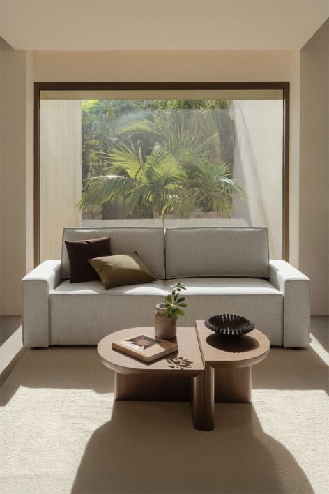 Sofá-cama de 3 lugares estofado Tampere