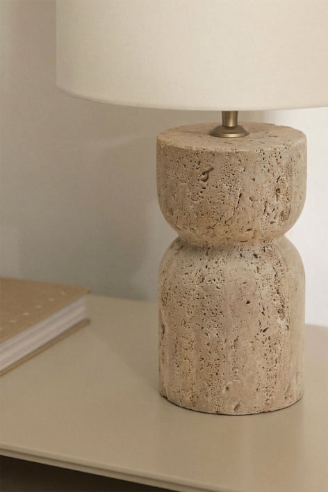 Base para lâmpada de mesa em pedra natural Diniz