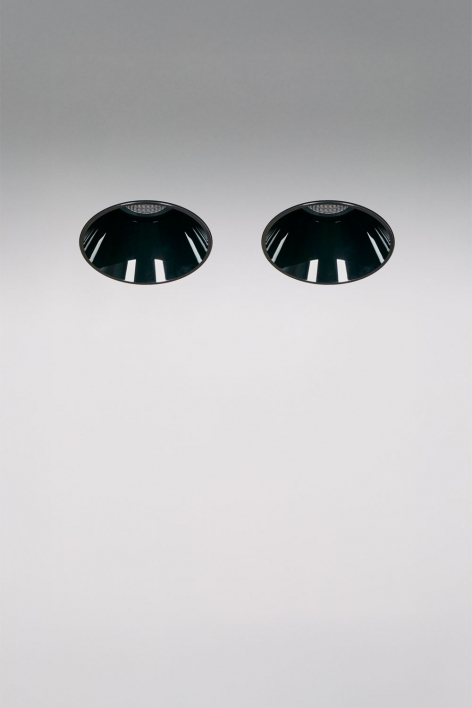 Pack de 2 downlights LED embutidos sem moldura trimless redondos Ø5,3 cm em alumínio Luisiana